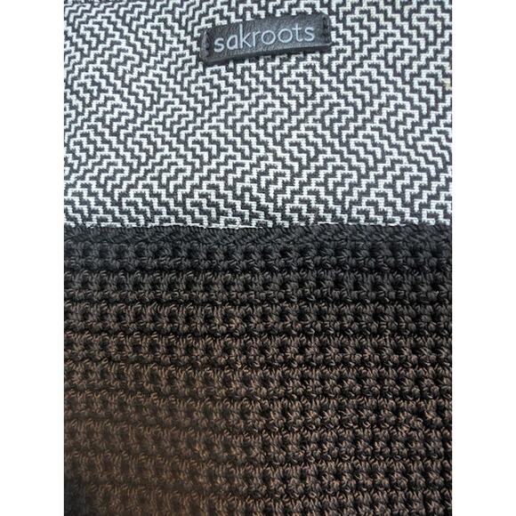 Sakroots print Metro Satchel Handbag black and white - Picture 4 of 10